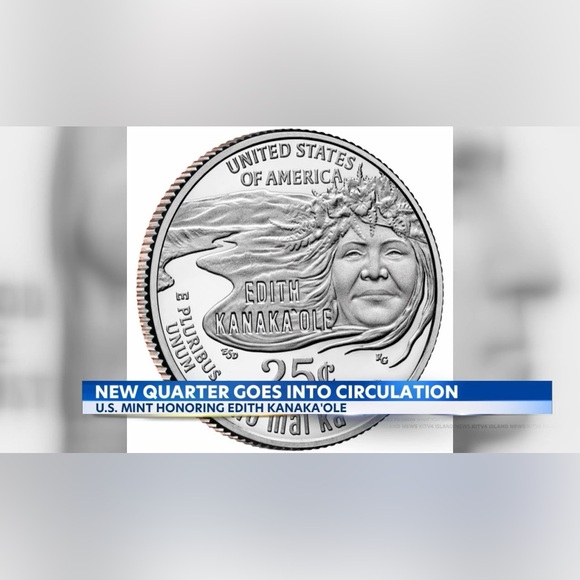 Rare Limited Edition 2023 P Edith Kanaka’ole Quarter - Picture 7 of 9